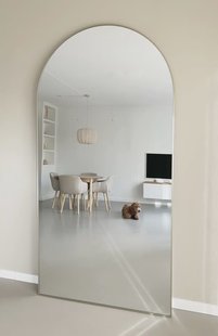 Boogspiegel 215x110 cm - Greige