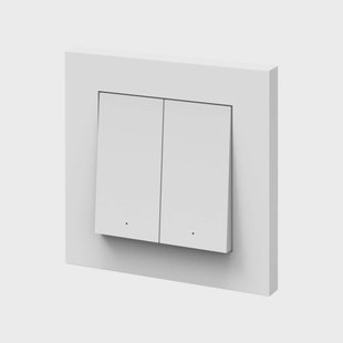 OSRAM SMART+ WiFi dubbele wandschakelaar, accu, wit, mat
