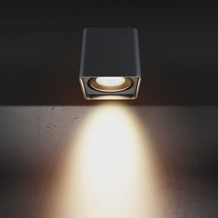 LCD Buiten plafondlamp 5055, grafiet, 10 cm, metaal, IP54, GU10