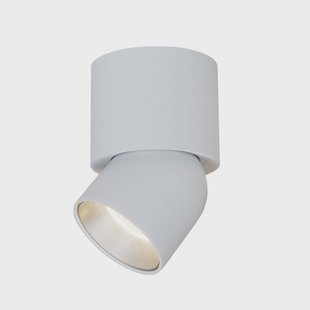 The Light Group SLC LED plafondspot CUP, wit/zilver, 927, Ø 7,5 cm, dimbaar