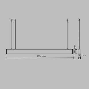Maytoni LED hanglamp Basis, wit, CCT, lengte 112,5 cm