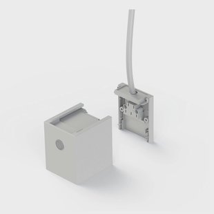 The Light Group SLC-eindkap Click, Pushdim, wit, metaal, IP20