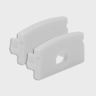 The Light Group SLC profiel-eindkap A1, wit, 2 stuks