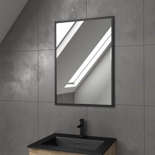 Aurlane Klassieke Badkamerspiegel Timber - Rechthoekig - 60x80 Cm