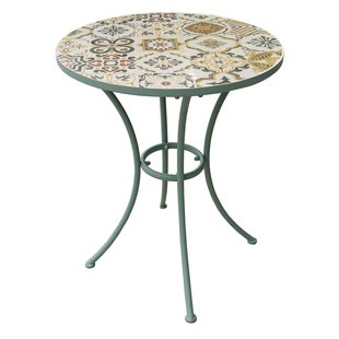 Central Park Bistrotafel Rosy - Staal - Groen - D 60cm