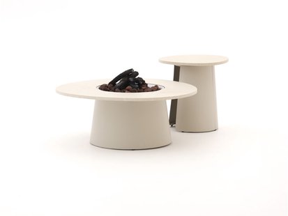 Cosidune lounge vuurtafelset ø 100cm (h: 40cm)/ø 55cm (h: 55cm) - Laagste prijsgarantie!