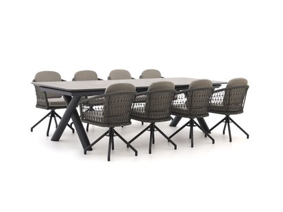 Manifesto Tolmezzo/Citadella 280/340cm dining tuinset 9-delig draaibaar uitschuifbaar - Laagste prijsgarantie!