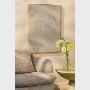 Mica Decorations wanddecoratie beige (60x80 cm)