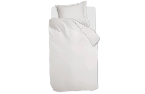 Ambiante Satin Uni Dekbedovertrek White | Swiss Sense