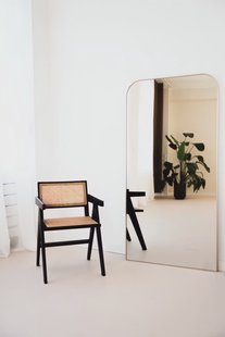 Spiegel afgeronde hoek 180x90cm - Greige