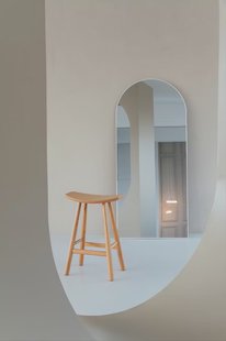 Boogspiegel 180×80 cm - Mat Wit