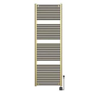 Elektrische Radiator Wiesbaden Elara 181.7x60 Cm Smart Wifi Geborsteld Messing PVD