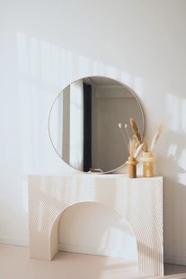 Ronde spiegel 120 cm - Greige