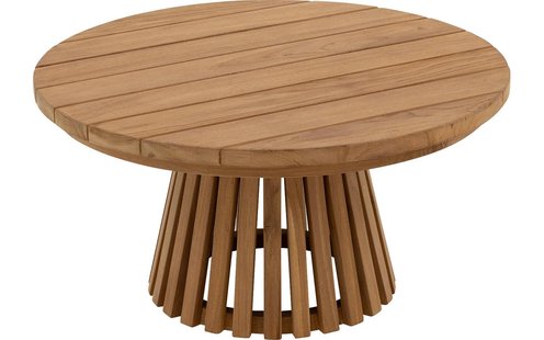 Goossens Salontafel Voor Buiten Idro, hout teak onbewerkt,, 80 x 38 x 80 cm