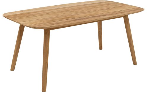 Goossens Tuintafel Lago, Semi rechthoekig 180 x100 cm