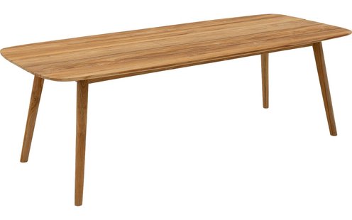 Goossens Tuintafel Lago, Semi rechthoekig 240x100 cm