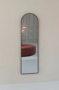 Boogspiegel 170×50 cm - Zwart