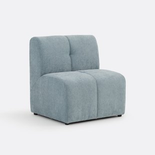 Modulaire tafelzetel, 1-zits, in fijne chenille, ANETA