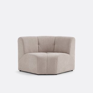 1-zits modulaire hoektafel fauteuil van fijn chenille, ANETA