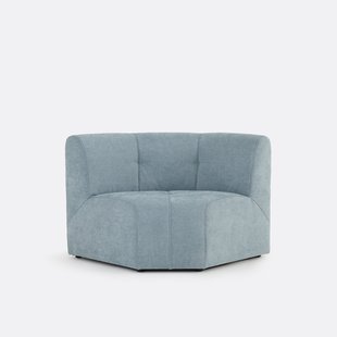 1-zits modulaire hoektafel fauteuil van fijn chenille, ANETA
