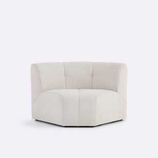 1-zits modulaire hoektafel fauteuil van fijn chenille, ANETA