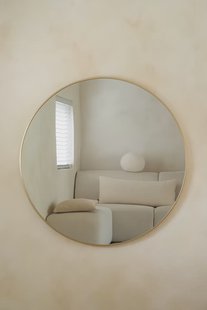 Ronde spiegel 80 cm - Zacht Goud