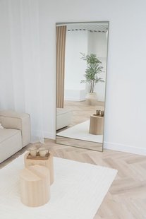 Rechthoekige spiegel 210×90 cm - Greige