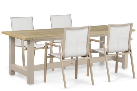 Lifestyle Fiora/San Francisco 200x100 cm dining tuinset 5-delig