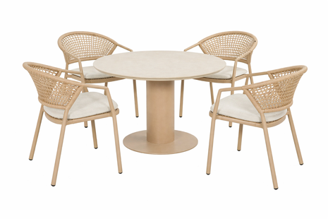 Hartman Taragona/Girona 120 cm dining tuinset 5-delig