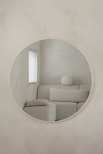Ronde spiegel 100 cm - Mat Wit