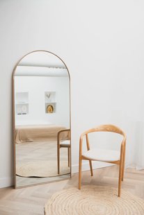 Boogspiegel Eikenhout 180×80 cm