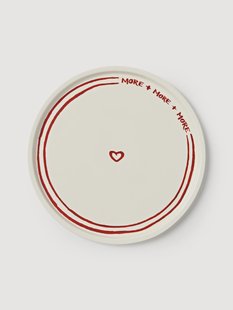 Porseleinen onderbord Tutti met decoratief motief