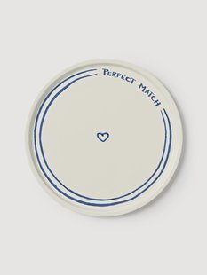 Porseleinen onderbord Tutti met decoratief motief