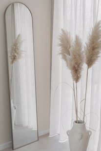 Boogspiegel 180×40 cm - Greige