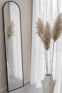 Boogspiegel 180×40 cm - Zwart