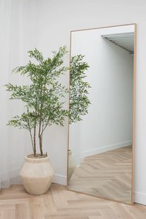 Rechthoekige spiegel Eikenhout 210×90 cm