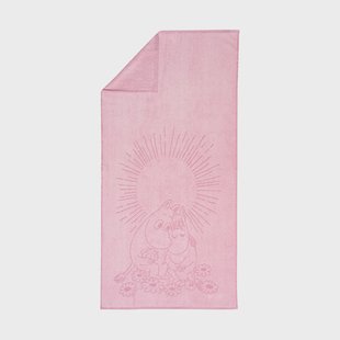 Moomin Arabia Moomin badhanddoek 70x140 cm Verliefd roze