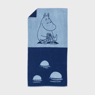 Moomin Arabia Moomin badhanddoek 70x140 cm Moomintrol marineblauw