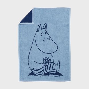 Moomin Arabia Moomin handdoek 50x70 cm Moomintrol marineblauw