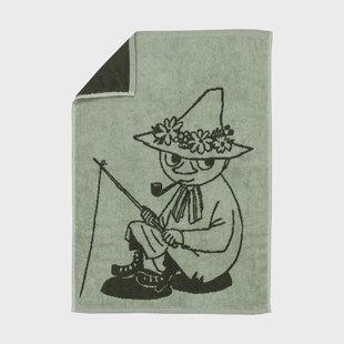 Moomin Arabia Moomin handdoek 50x70 cm Snufkin groen