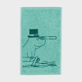 Moomin Arabia Moomin handdoek 30x50 cm Moominpapa blauwgroen