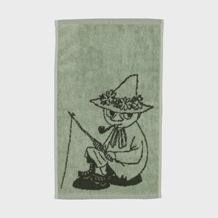 Moomin Arabia Moomin handdoek 30x50 cm Snufkin groen