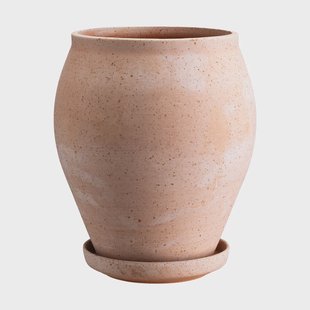 Bergs Potter Delphi pot met schotel 2-delig Roze, Ø22 cm, hoog