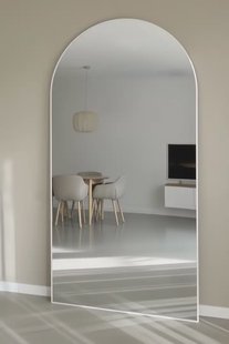 Boogspiegel 215x110 cm - Mat Wit