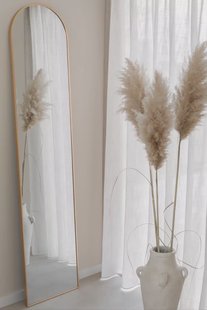 Boogspiegel 180×40 cm - Zacht Goud