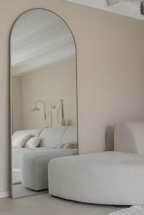 Boogspiegel 210×90cm - Greige