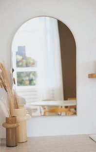 Boogspiegel 90x60cm - Greige