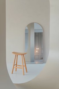 Boogspiegel 180×80 cm - Greige