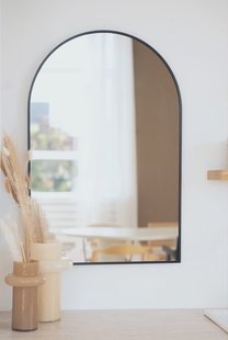 Boogspiegel 90x60cm - Zwart