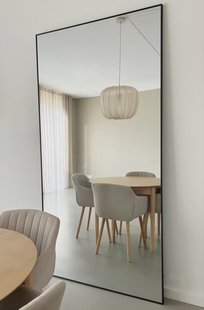 Rechthoekige spiegel 215x110 cm - Zwart